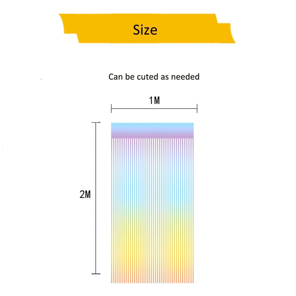 Rainbow Tinsel Party Decorations, 8 Colors