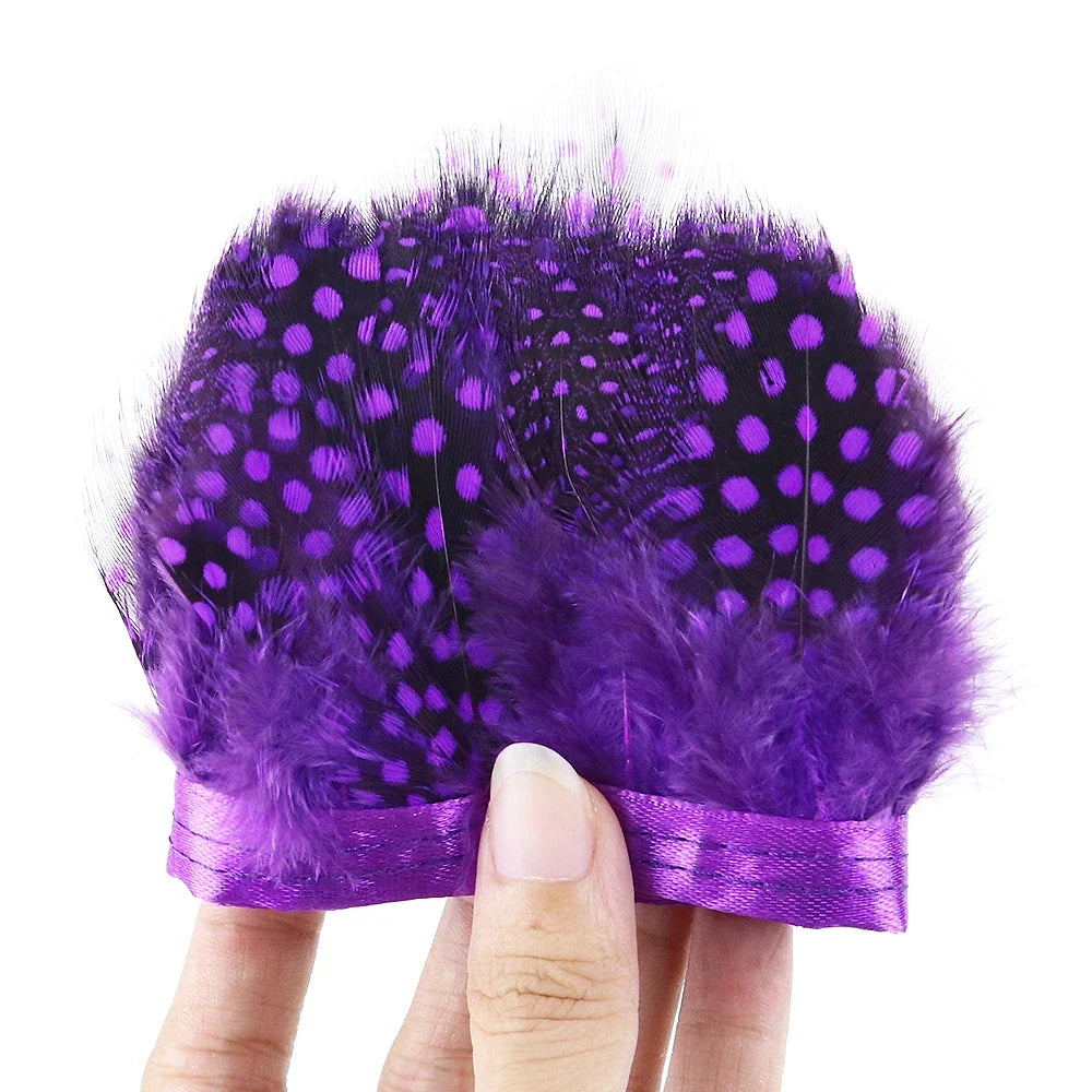 Natural Pearl Feather Fringe Trim 5-8cm