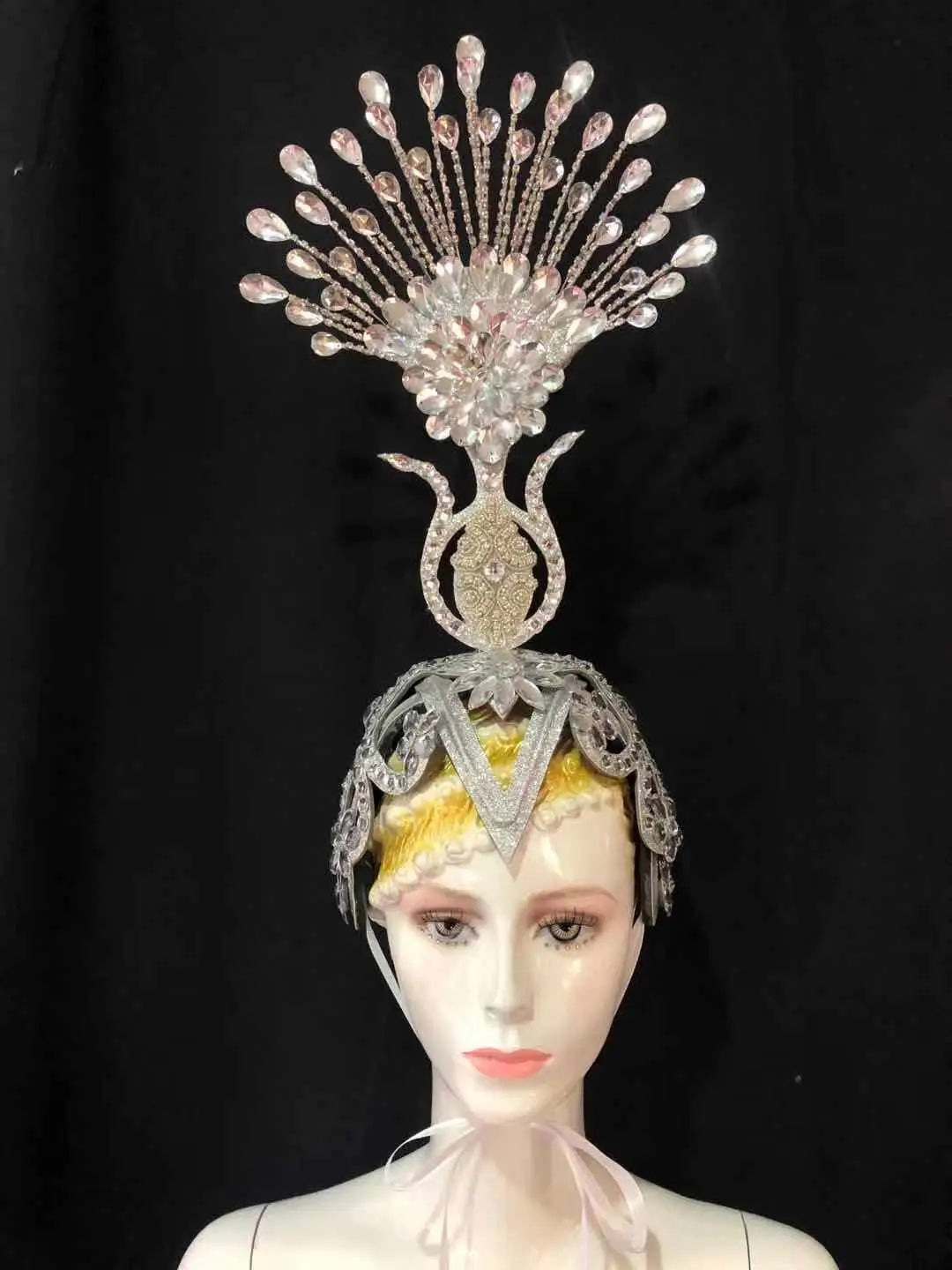 The Stardust Aurora – Premium Feathered Samba Carnival Headdress