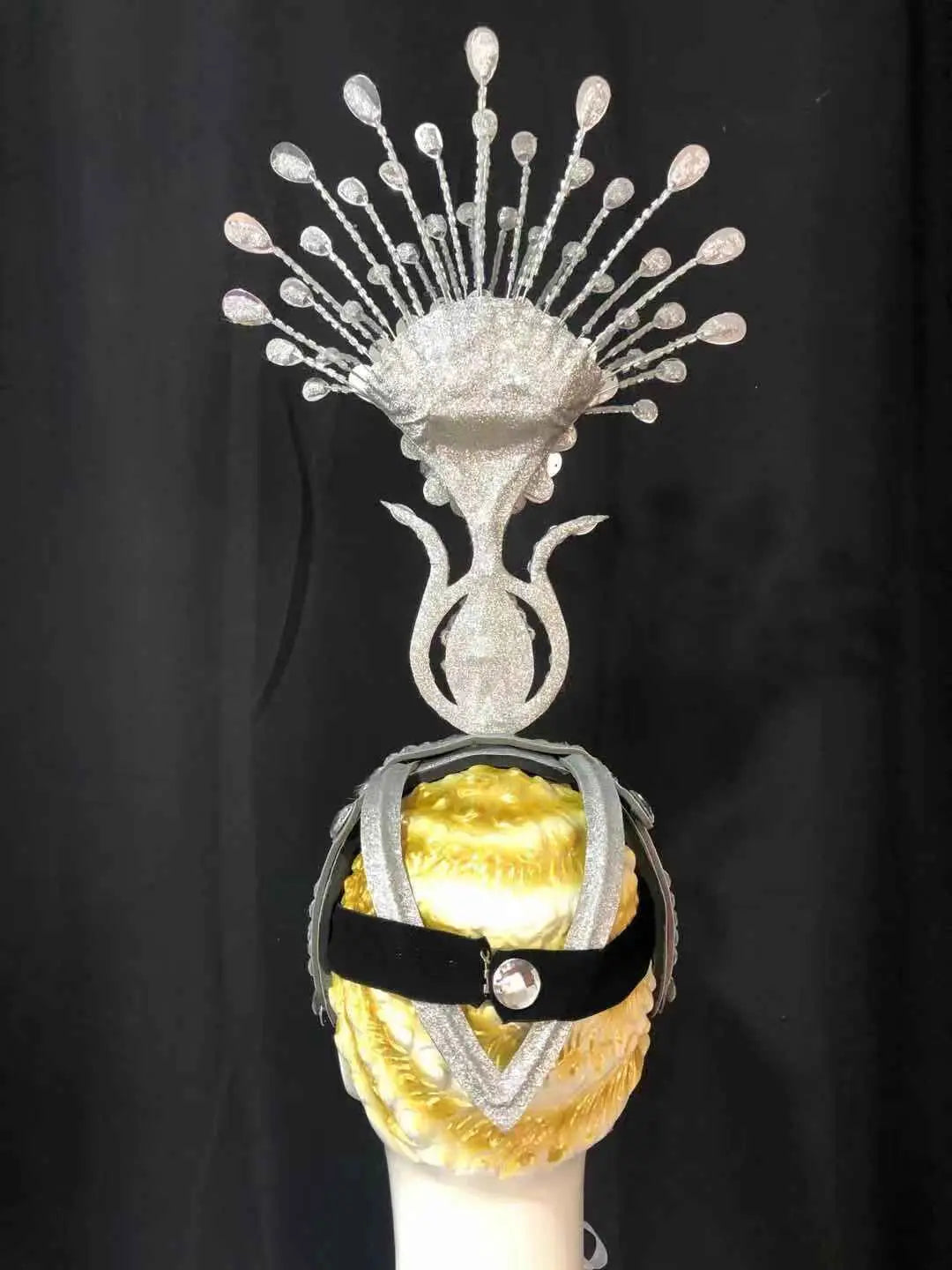 The Stardust Aurora – Premium Feathered Samba Carnival Headdress