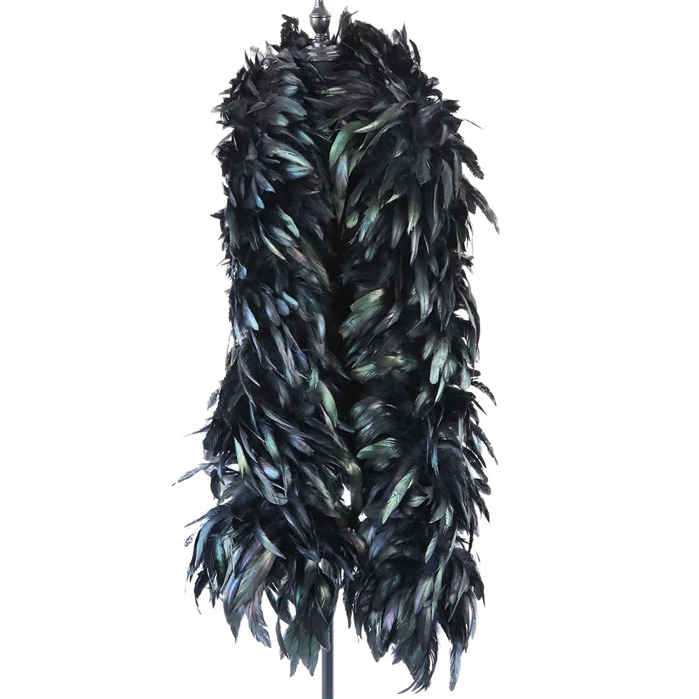 2 Meter Natural Chicken Feathers Boa