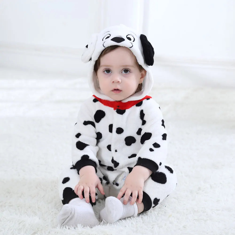 Baby Dalmatian Dog Costume – Kigurumi Flannel Romper