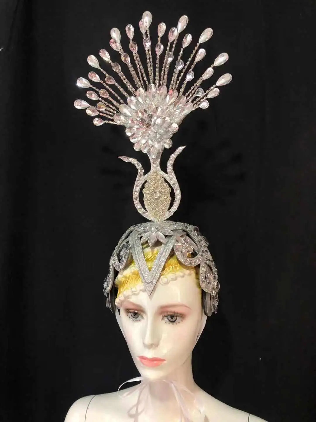 The Stardust Aurora – Premium Feathered Samba Carnival Headdress