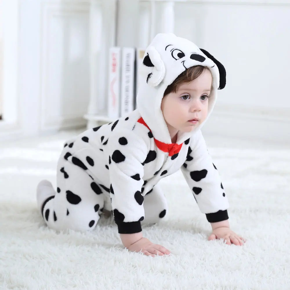 Baby Dalmatian Dog Costume – Kigurumi Flannel Romper