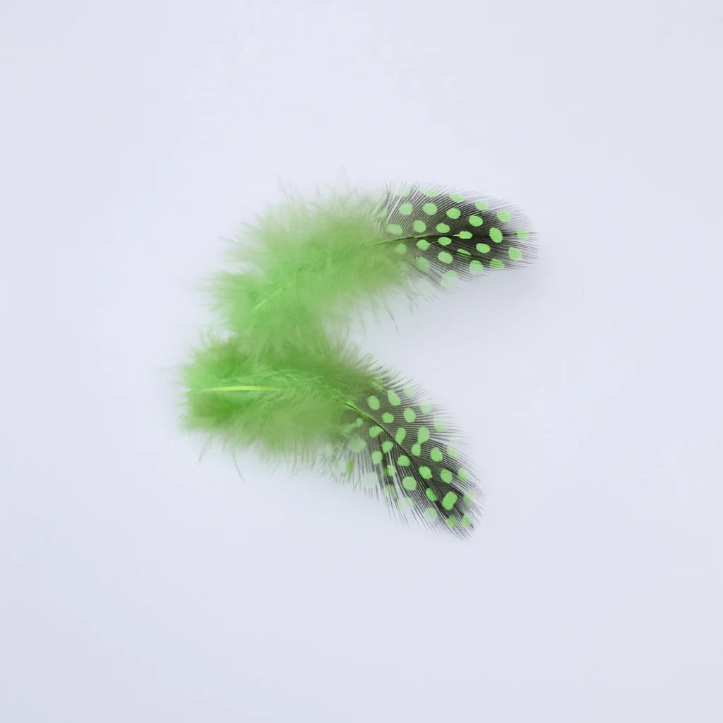 Natural Spotted Guinea Fowl Feathers 100PC