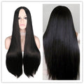 Long Black Morticia Addams Cosplay Wig