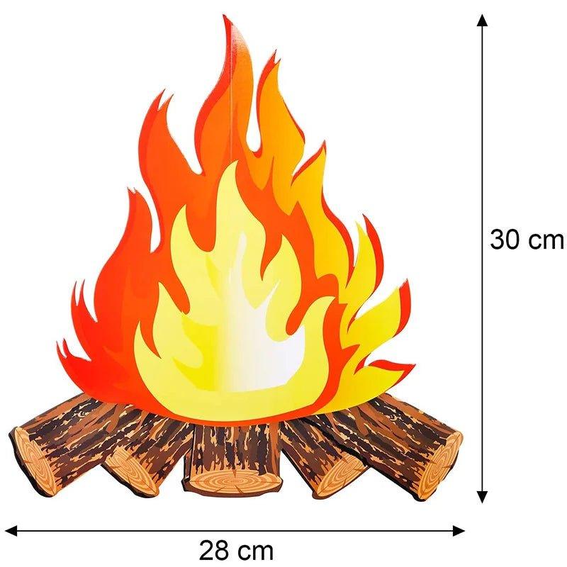 3D Paper Flame Christmas Decoration