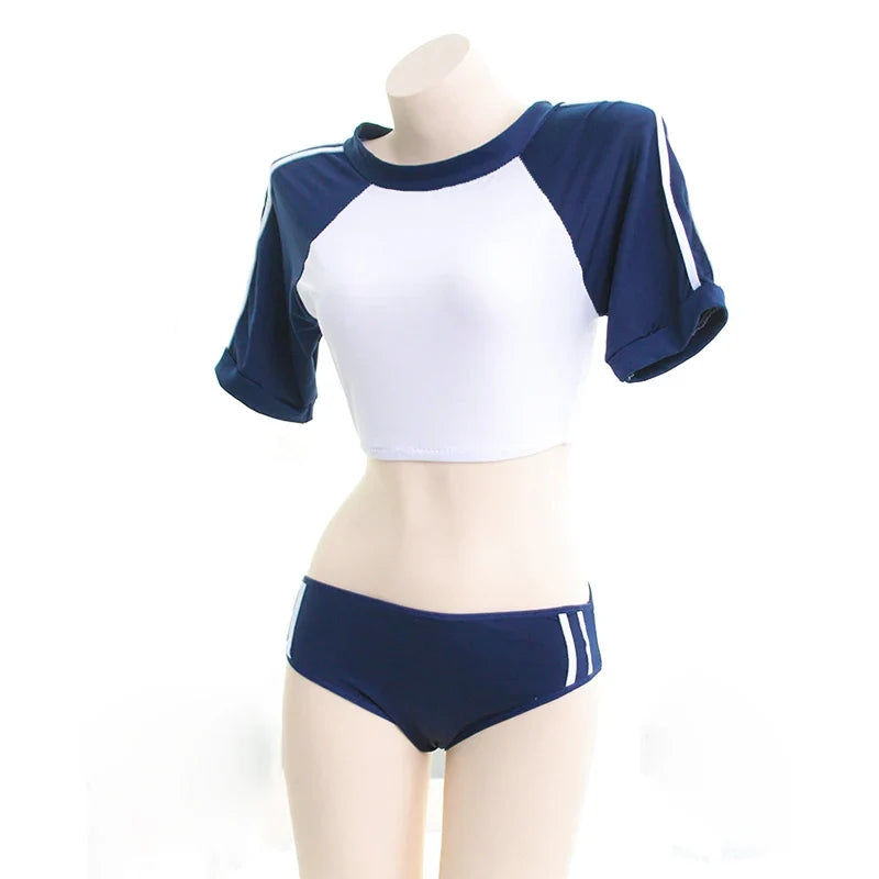 Japanese Anime School Girl Cheerleader Costume – Gym Cosplay Outfit