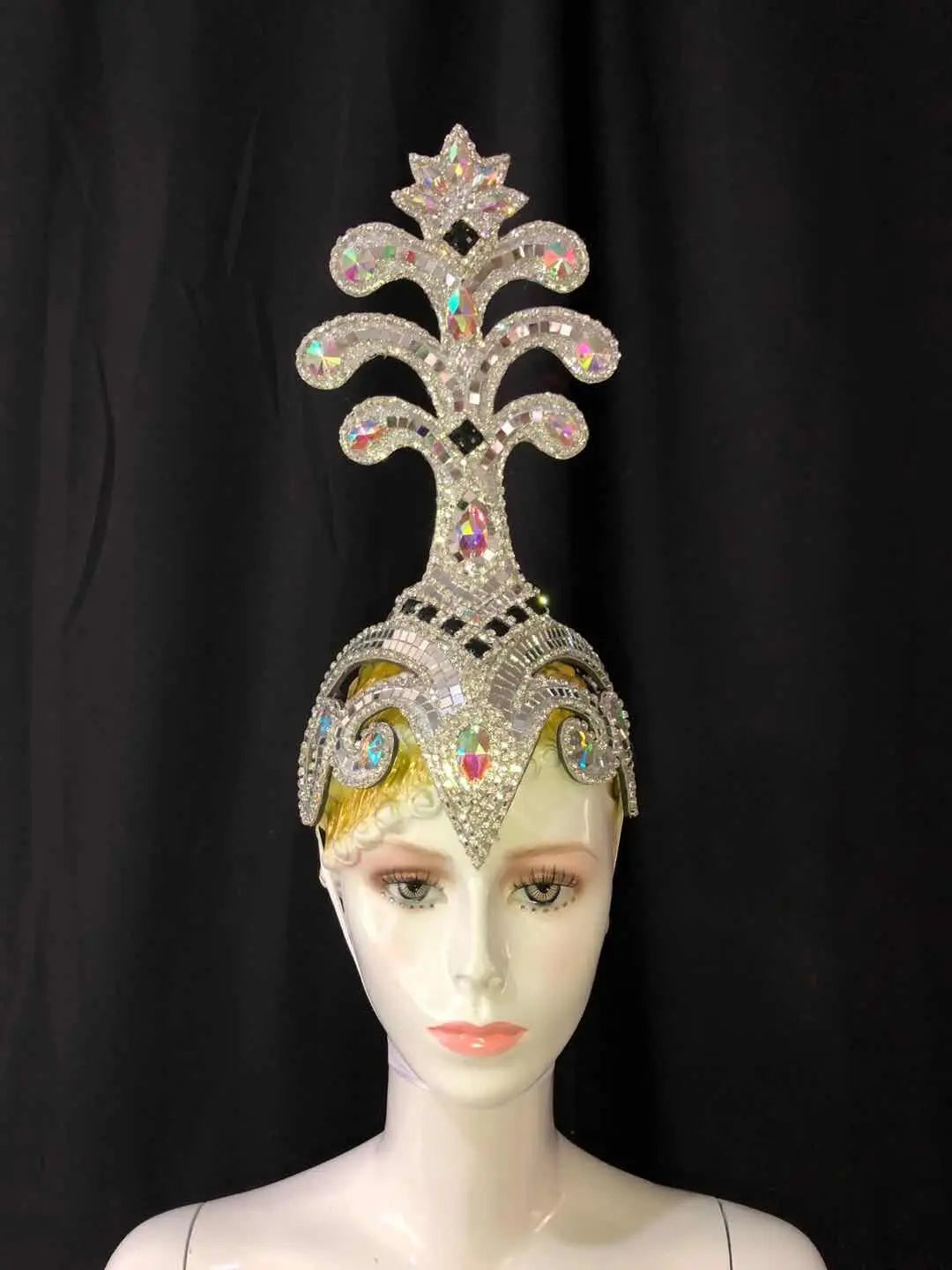 The Stardust Samba Queen – Premium Feathers & Rhinestones Carnival Headdress