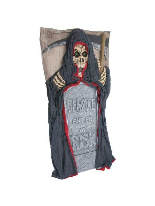 Grim Reaper Door Panel Halloween Prop