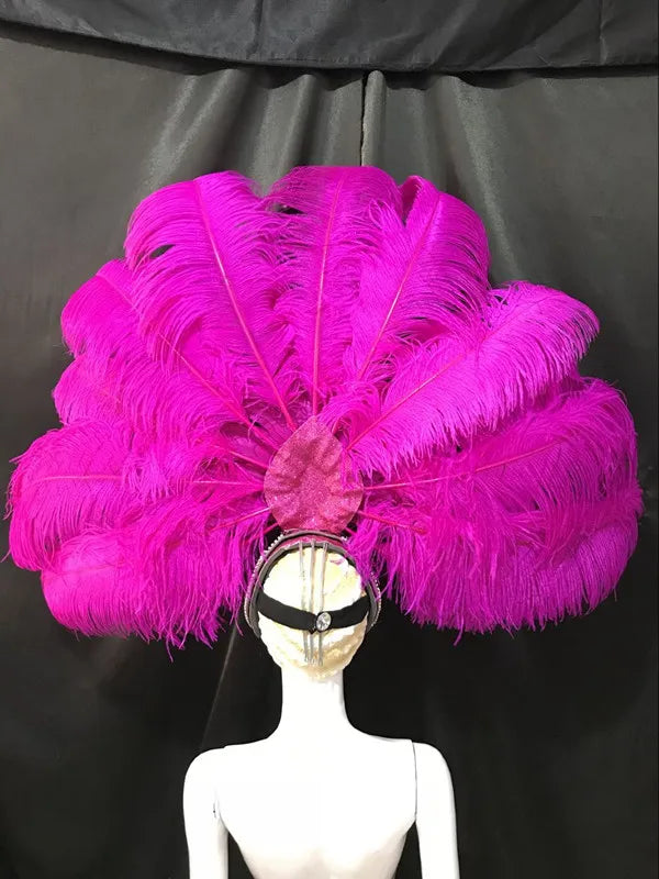 The Stardust Samba Enchantment – Exquisite Feathered Dance & Stage Headdress