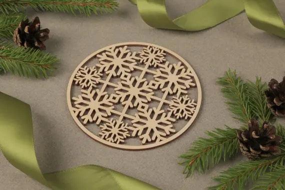 Personalized 8 cm Wooden Coasters