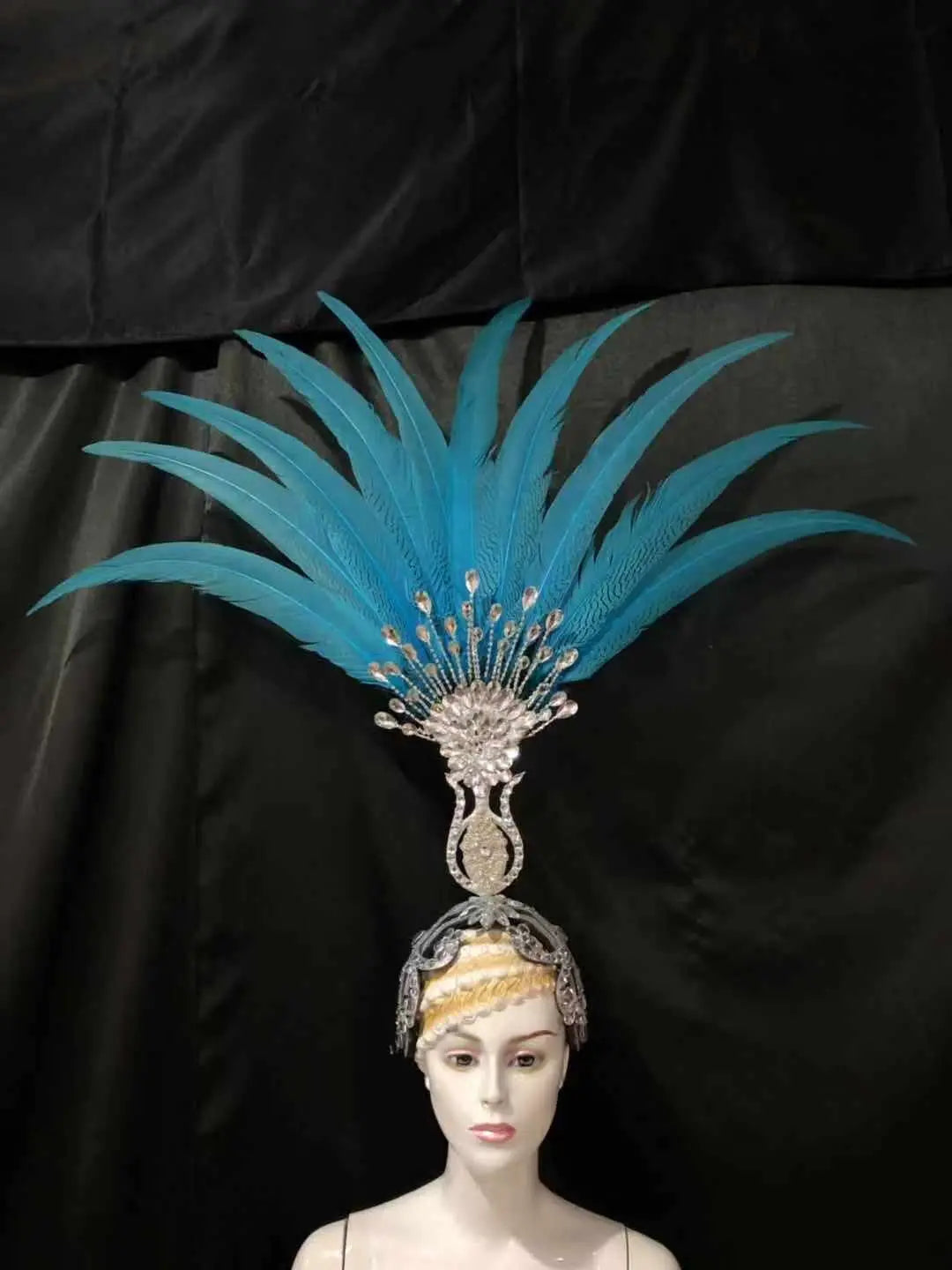 The Stardust Aurora – Premium Feathered Samba Carnival Headdress