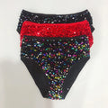 Sequined High-Waist Pole Dance Shorts & Gogo Performance Bottoms