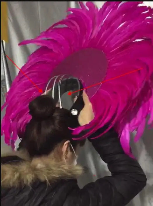 FASHIONABLE AND EXQUISITE HEADDRESS FEATHERS SAMBA DANCE CARNIVAL HALLOWEEN PARTY LATIN DANCE BAR PERFORMANCE HAT MASQUERADE