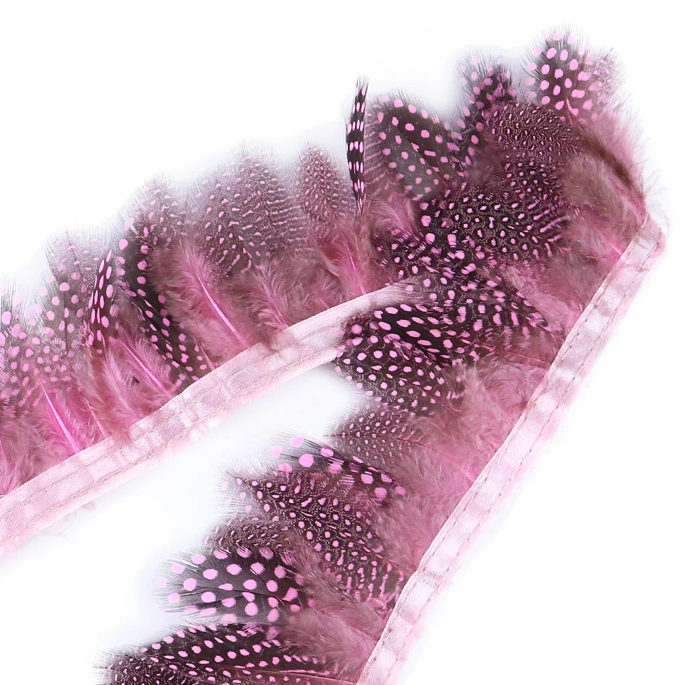 Natural Pearl Feather Fringe Trim 5-8cm