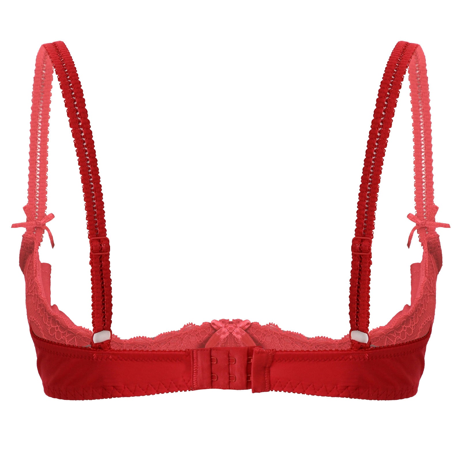 Lace Underwire Half-Cup Push-Up Bra