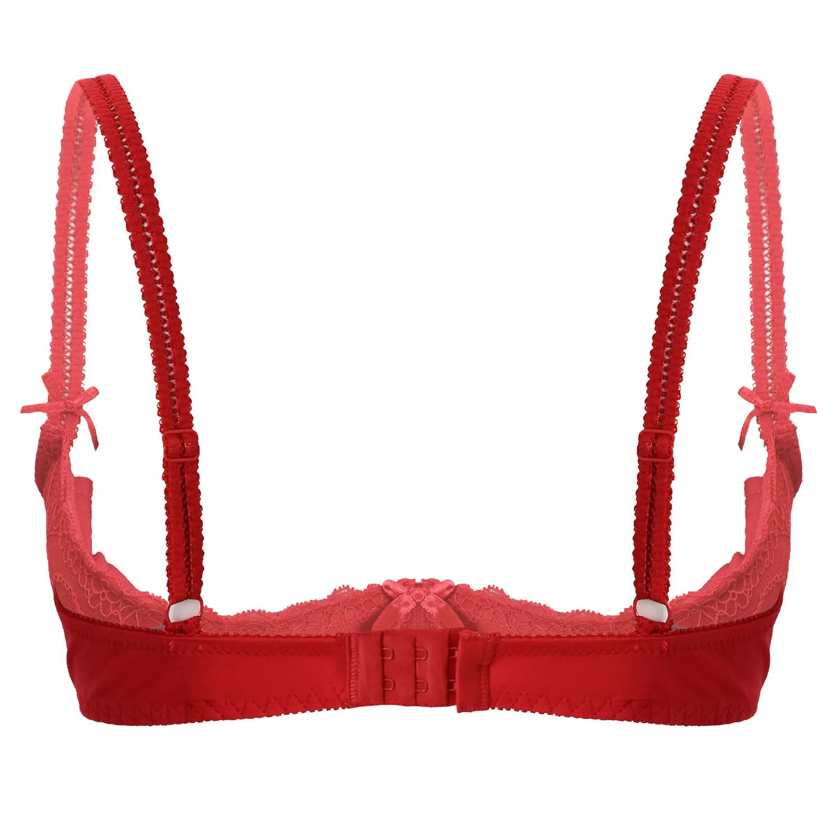 Lace Underwire Half-Cup Push-Up Bra