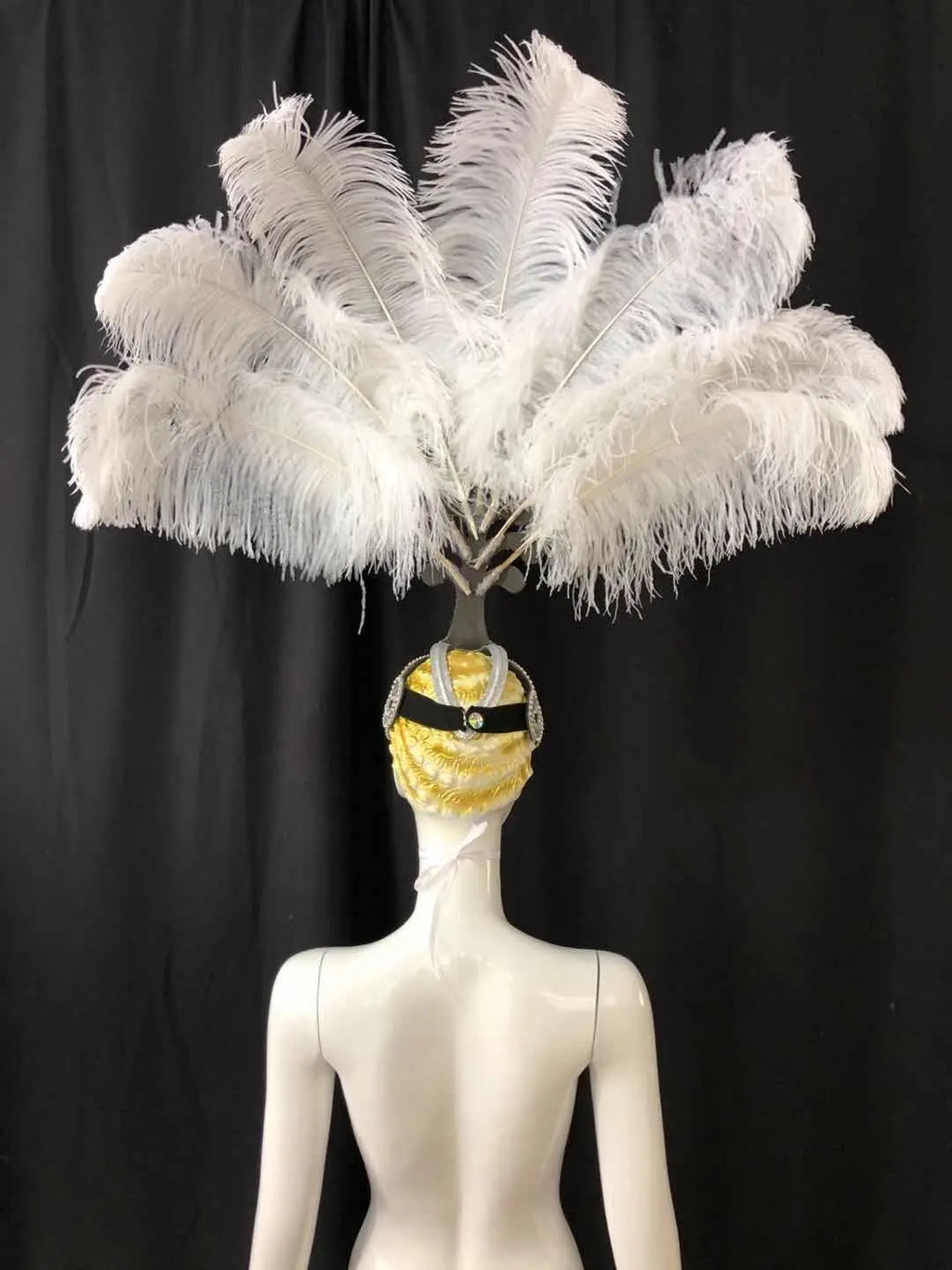 The Stardust Samba Queen – Premium Feathers & Rhinestones Carnival Headdress
