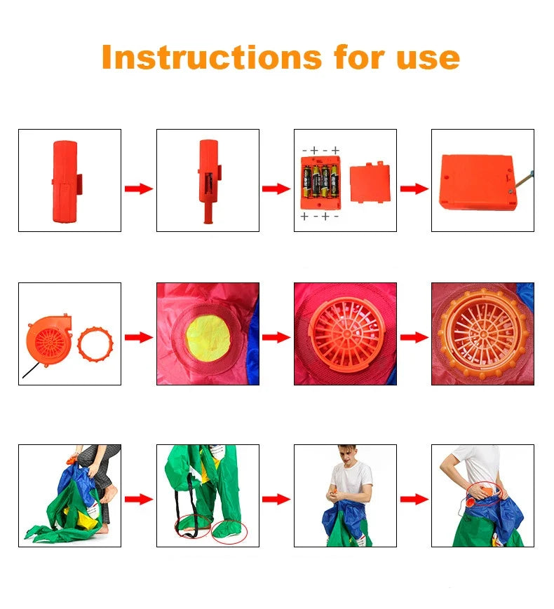 Kids Inflatable Dinosaur Costume for Boys & Girls