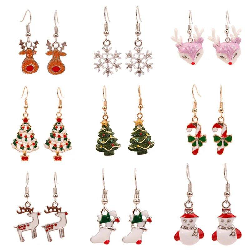 Christmas Novelty Earrings, 11 Designs