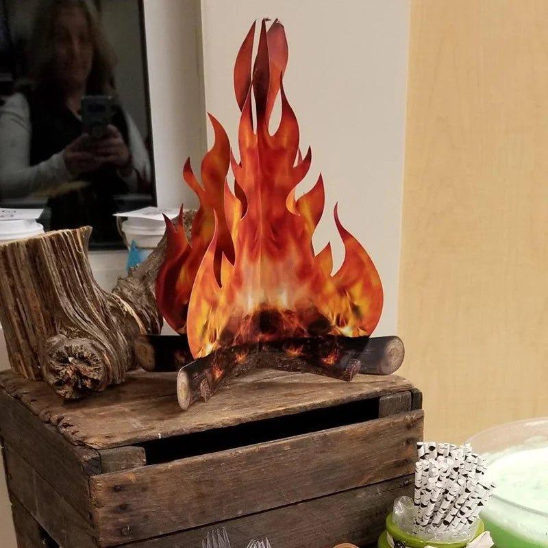 3D Paper Flame Christmas Decoration