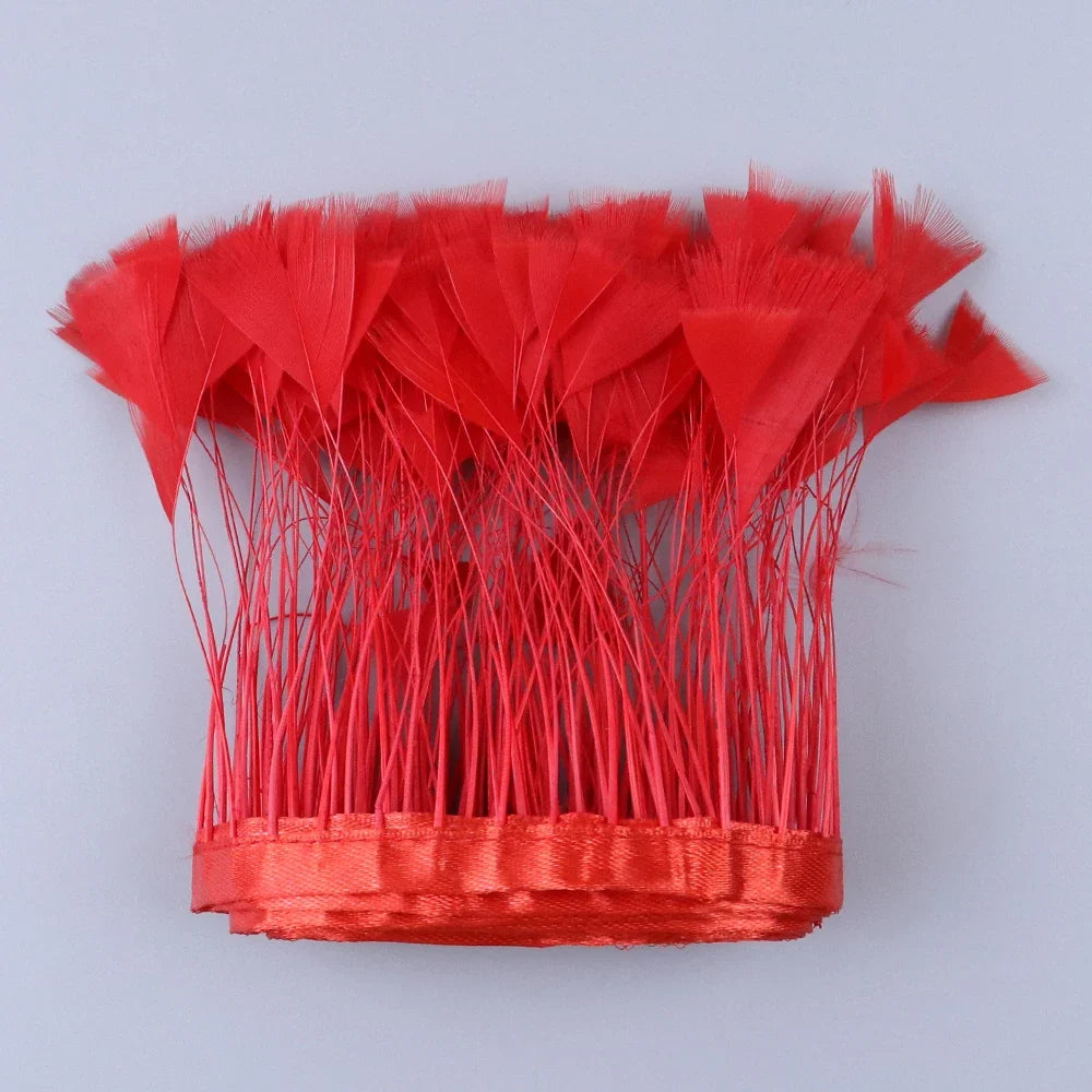 Turkey Feathers Trim Ribbon Fringe