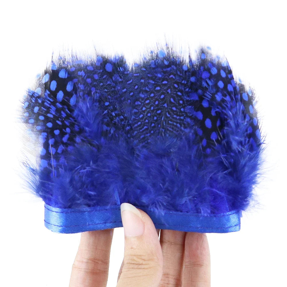 Natural Pearl Feather Fringe Trim 5-8cm