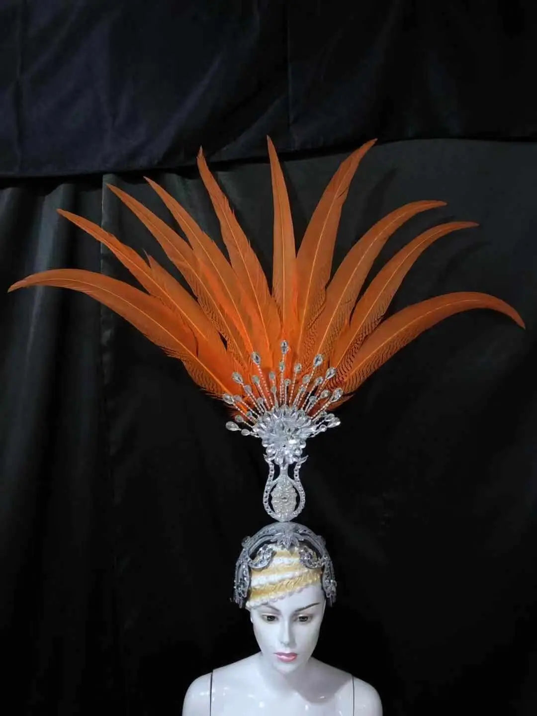 The Stardust Aurora – Premium Feathered Samba Carnival Headdress