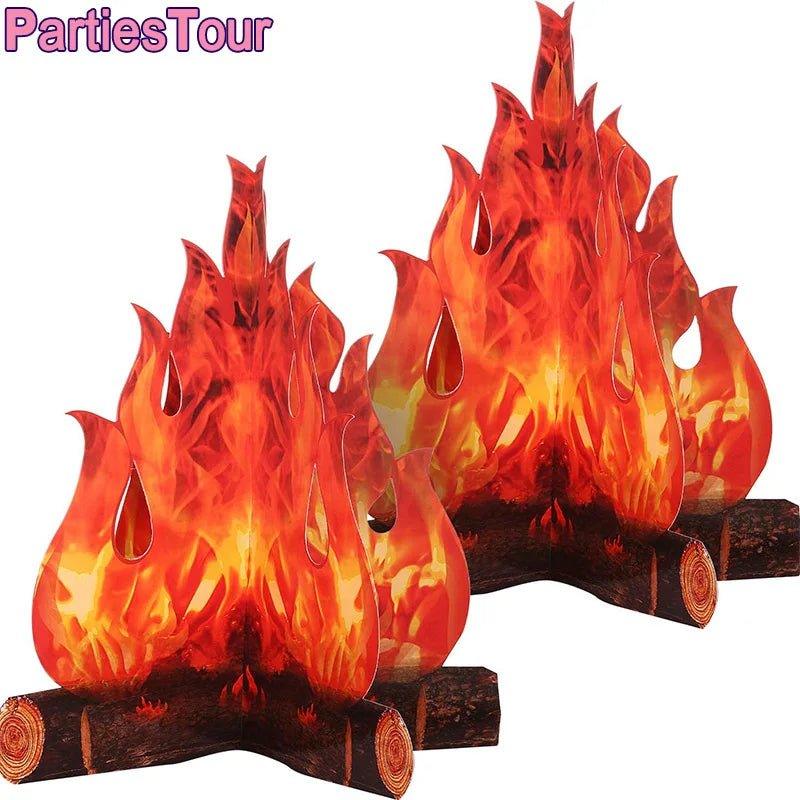 3D Paper Flame Christmas Decoration