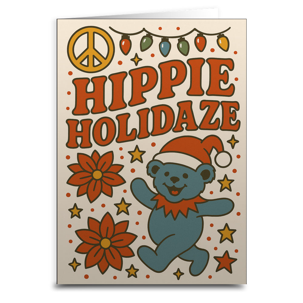 Hippie Holidaze Christmas Card