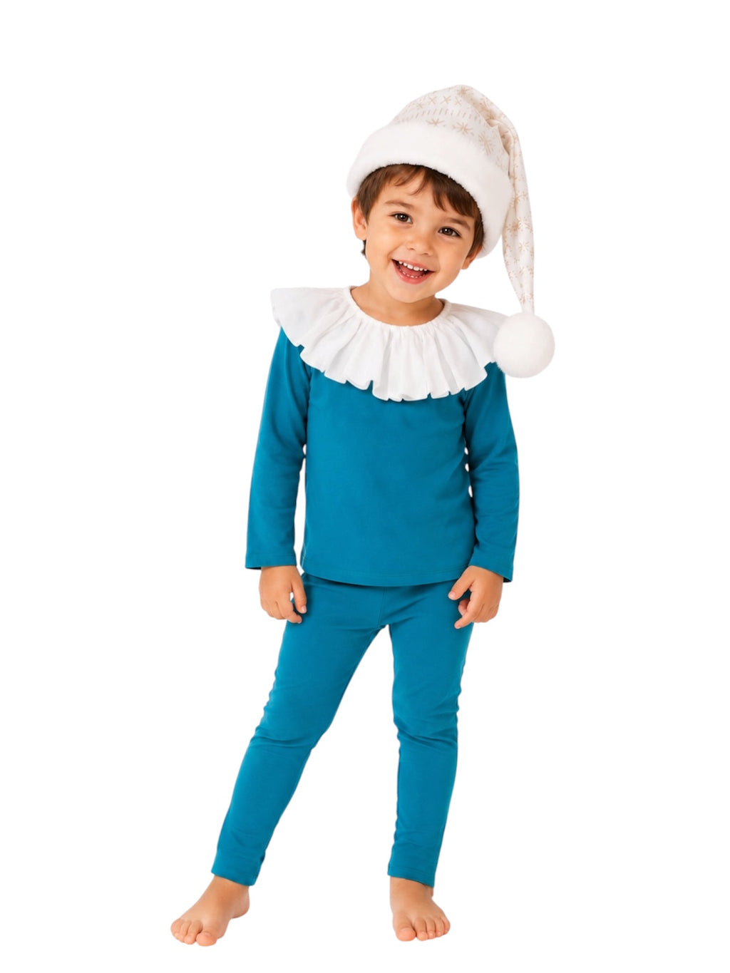 Jade Holiday Elf Costume- Christmas Gift for Kids - Cozy Cotton Stocking Stuffer