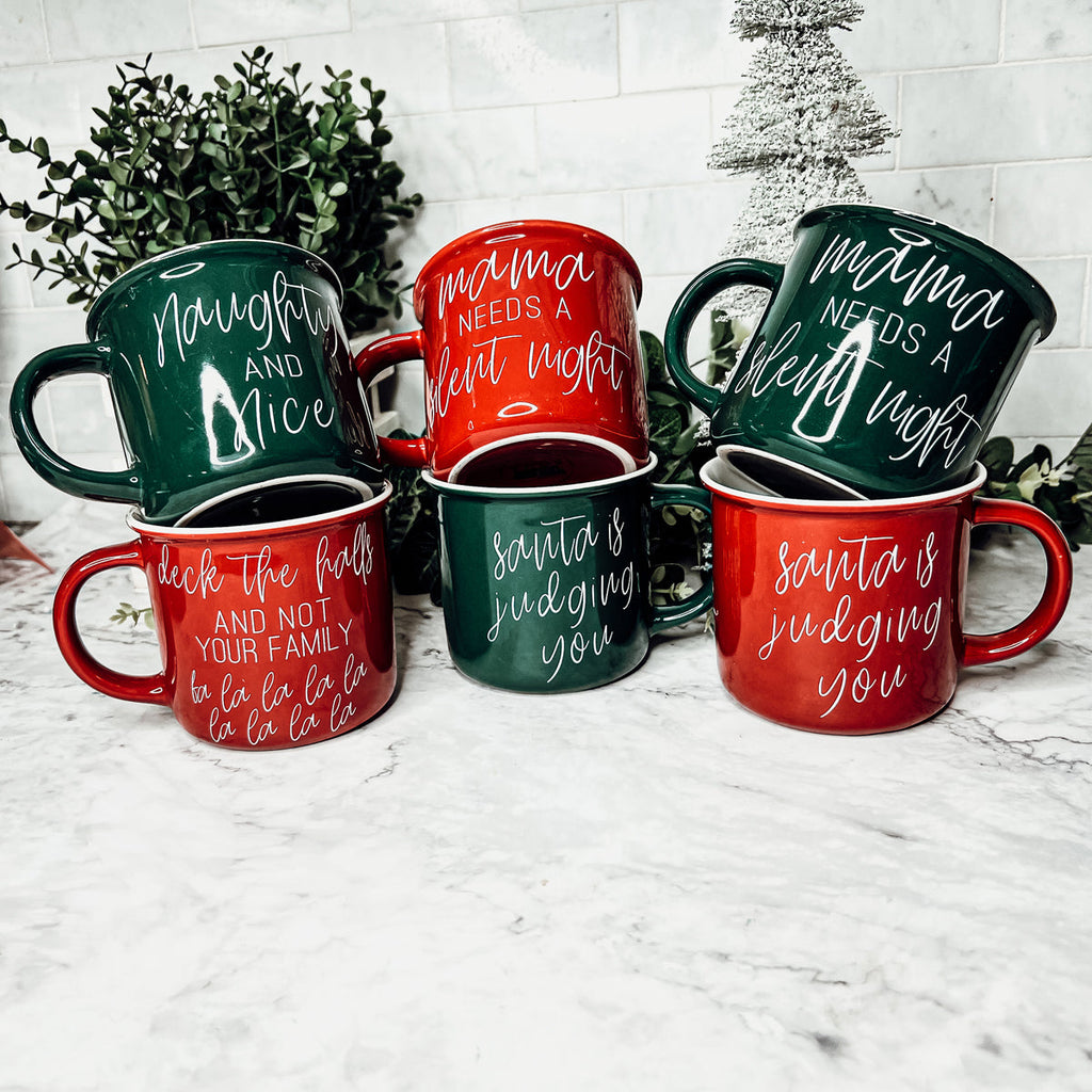 Santa is Judging Mug