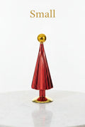 Red Mercury Glass Christmas Tree, 3 Size Options