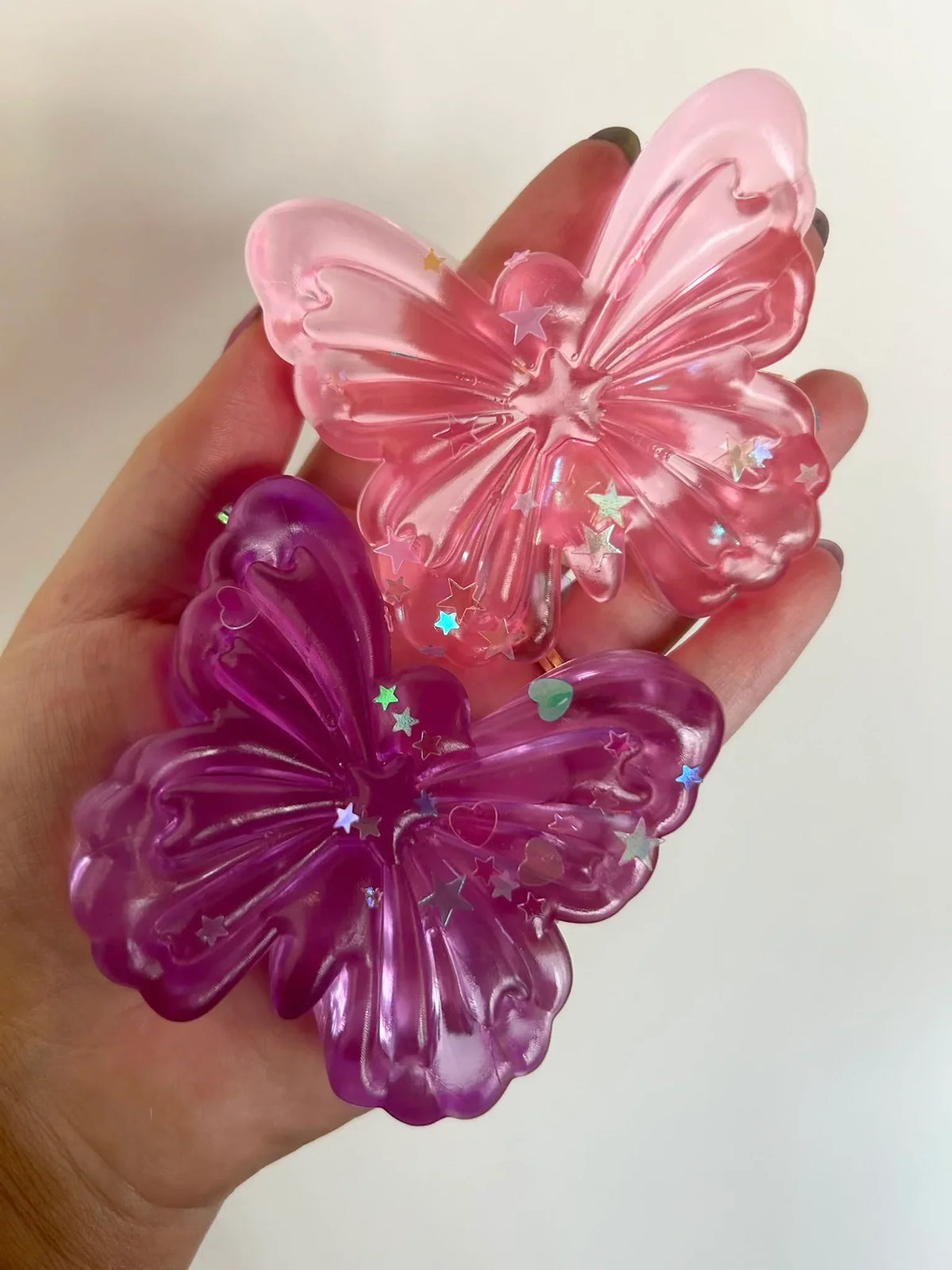 TABA SOFT BUTTERFLY SQUISHY FIDGET TOYS | PINK OR PURPLE