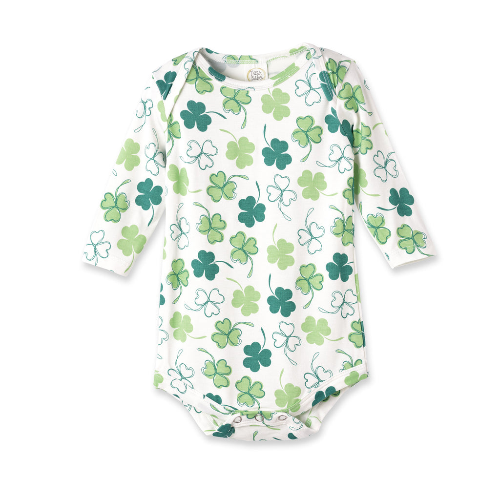 Shamrock Baby Bodysuit – Soft Bamboo Irish Charm - St. Pat
