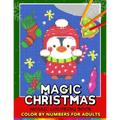 Magic Christmas Color by Numbers for Adults: Santa, Snowman and and Friend Mosaic Coloring Book Stress Relieving Design Puzzle Quest - Paperback