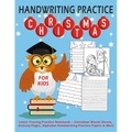Handwriting Practice For Kids: Letter Tracing Practice Notebook - Christmas Words Sheets, Activity Pages, Alphabet Handwriting Practice Papers & More - Paperback