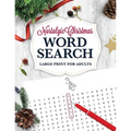 Nostalgic Christmas Word Search LARGE PRINT for Adults: Holiday Puzzle Book with Illustrations & Answers - Paperback