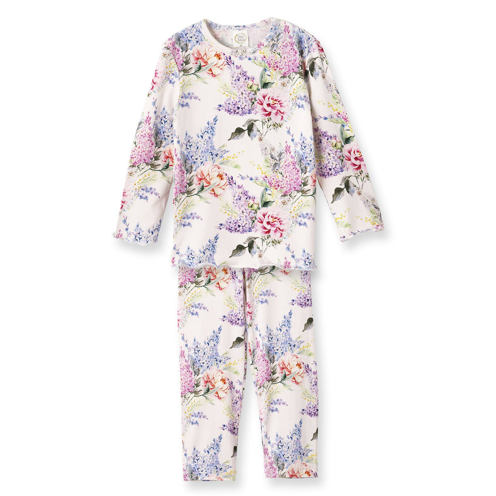 Dream Blossom Floral Bamboo Girls Pajama Set