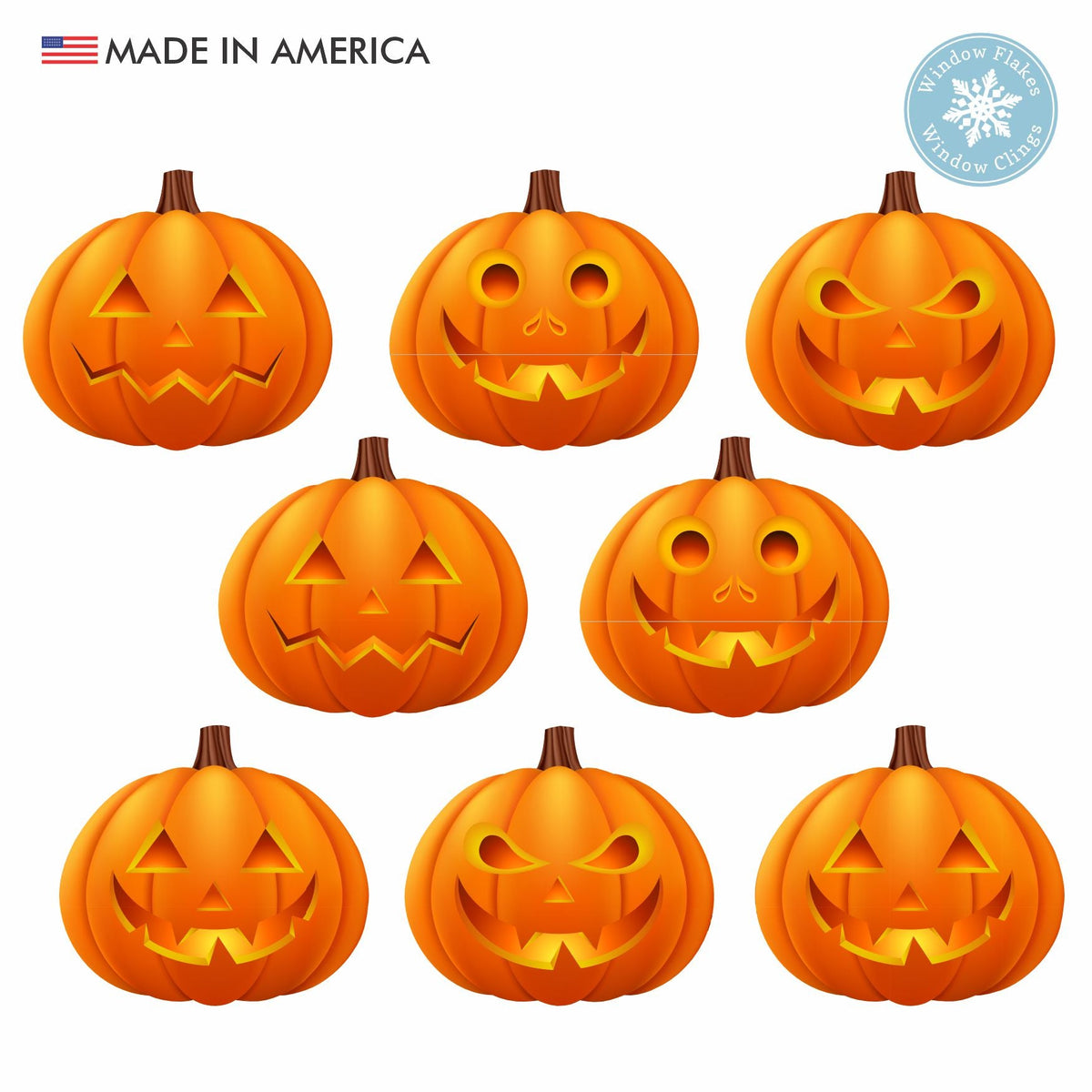 Pumpkin Window Clings
