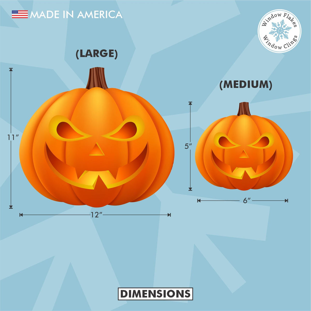 Pumpkin Window Clings