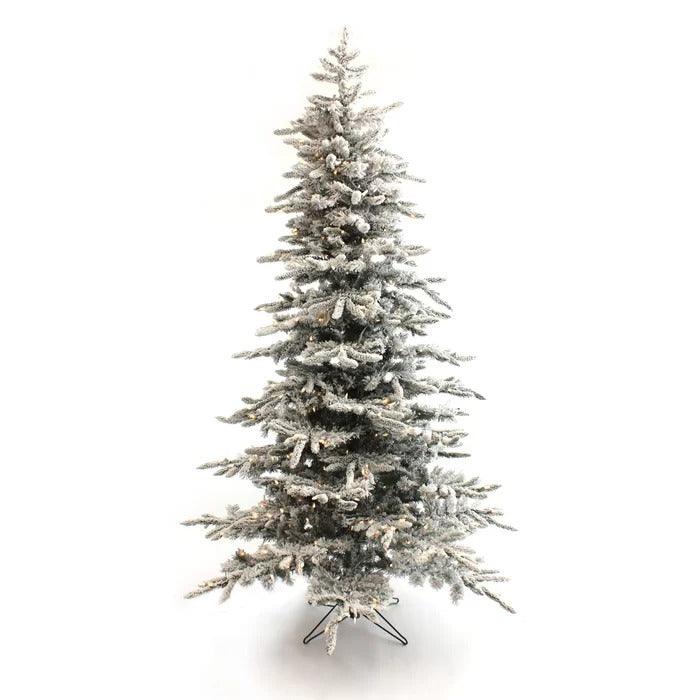 Lighted Artificial Pine Christmas Tree