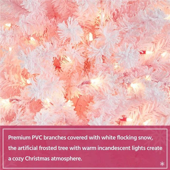 Lighted Artificial Spruce Christmas Tree