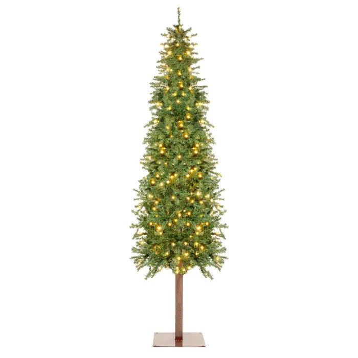 Lighted Artificial Spruce Christmas Tree