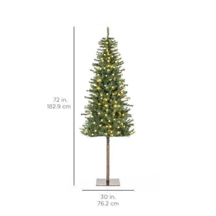 Lighted Artificial Spruce Christmas Tree