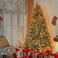 Lighted Artificial Spruce Christmas Tree
