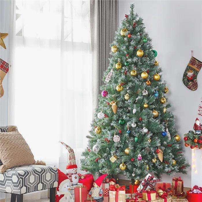 Lighted Artificial Spruce Christmas Tree