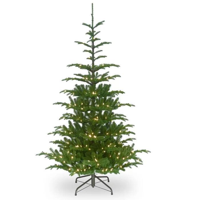 Norwegian Spruce Pre-Lit Artificial Christmas Tree, 6.5 to 7.5 ft
