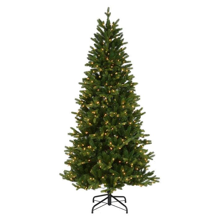 Lighted Artificial Spruce Christmas Tree